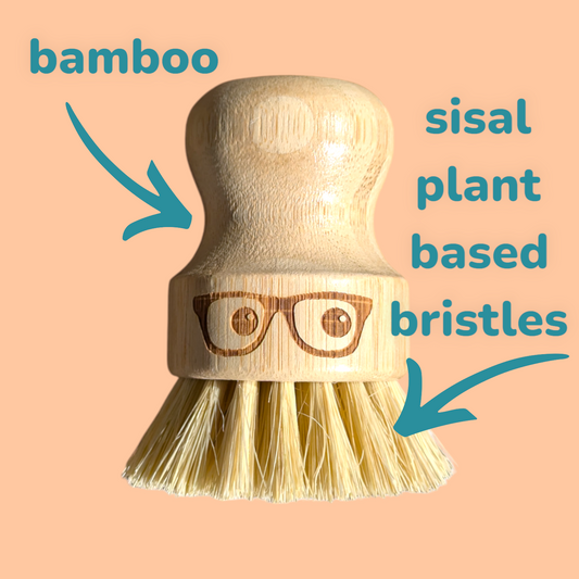 Geeky Pot Scrubber | Fun Sustainable Bamboo Pot Scrubbing Brush-1