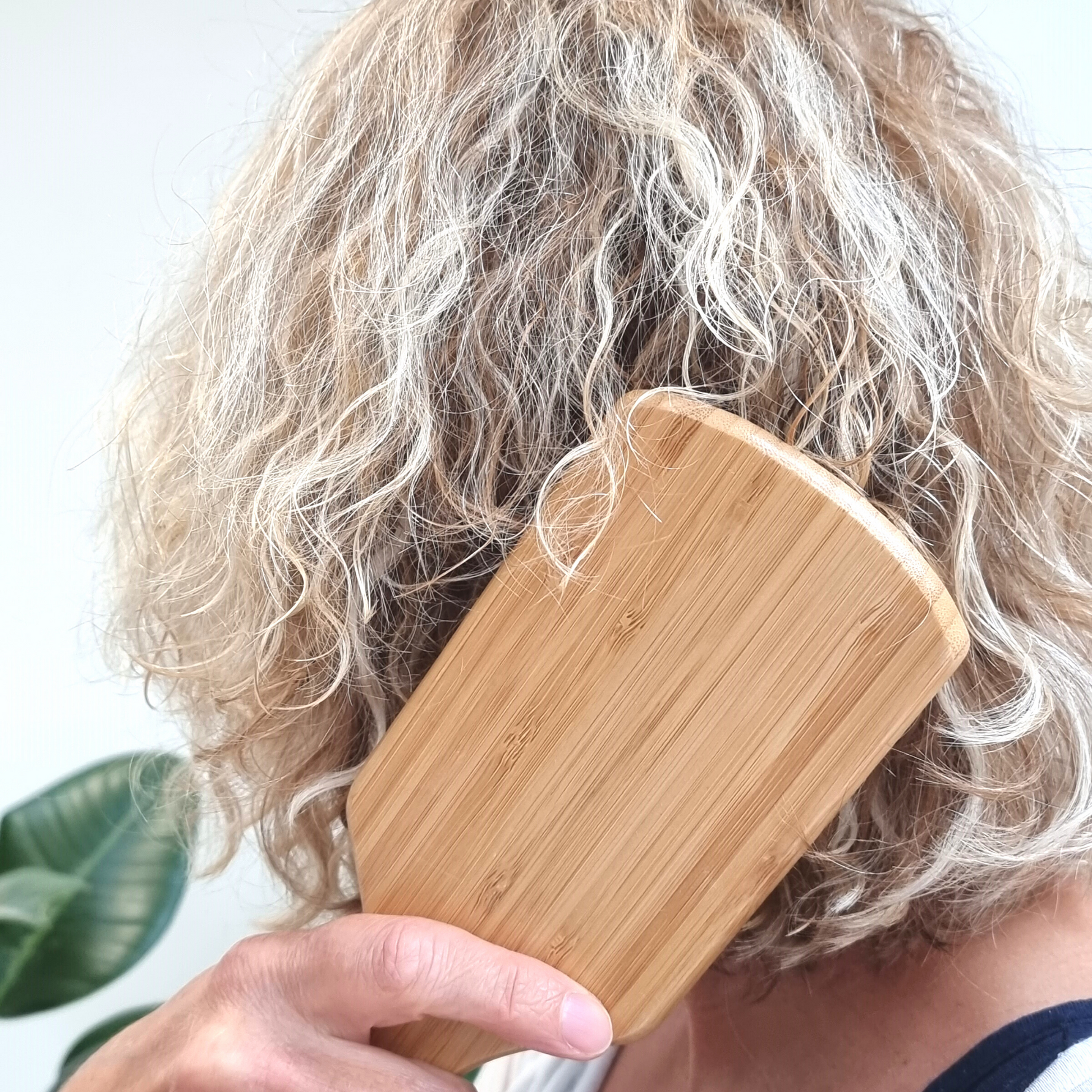 Bamboo Paddle Hair Brush | Sustainable Handle and Pins-3