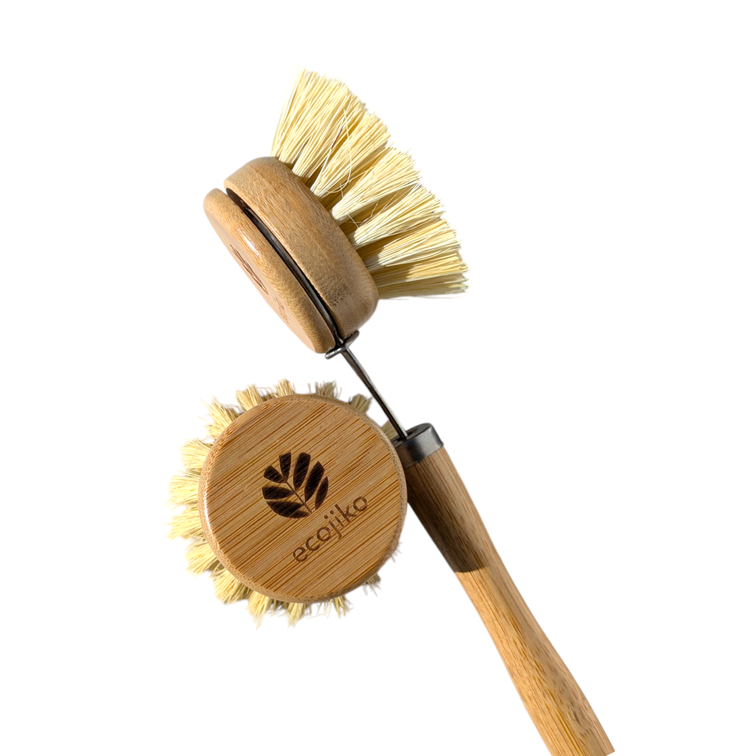 Bamboo Dish Brush with Replaceable Head | Natural Kitchen Washing Up Brush-1