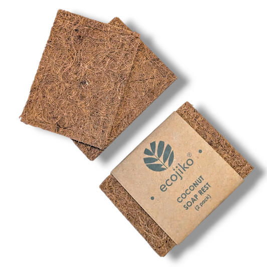 Soap Rests Coconut Coir | Natural Compostable Coconut Fibre Soap Rests (2 pck)-0